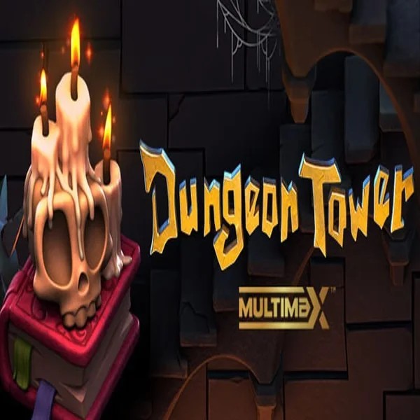 Dungeon Tower slot logo by Peter & Sons at Holyluck Casino