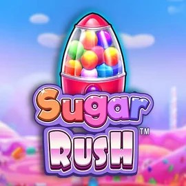 Sugar Rush slot visual from Pragmatic Play available on holyluck.eu